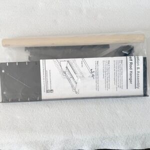 Wall Control 4in Shelf Rod Assembly Black Pegboard Organizer USA NEW